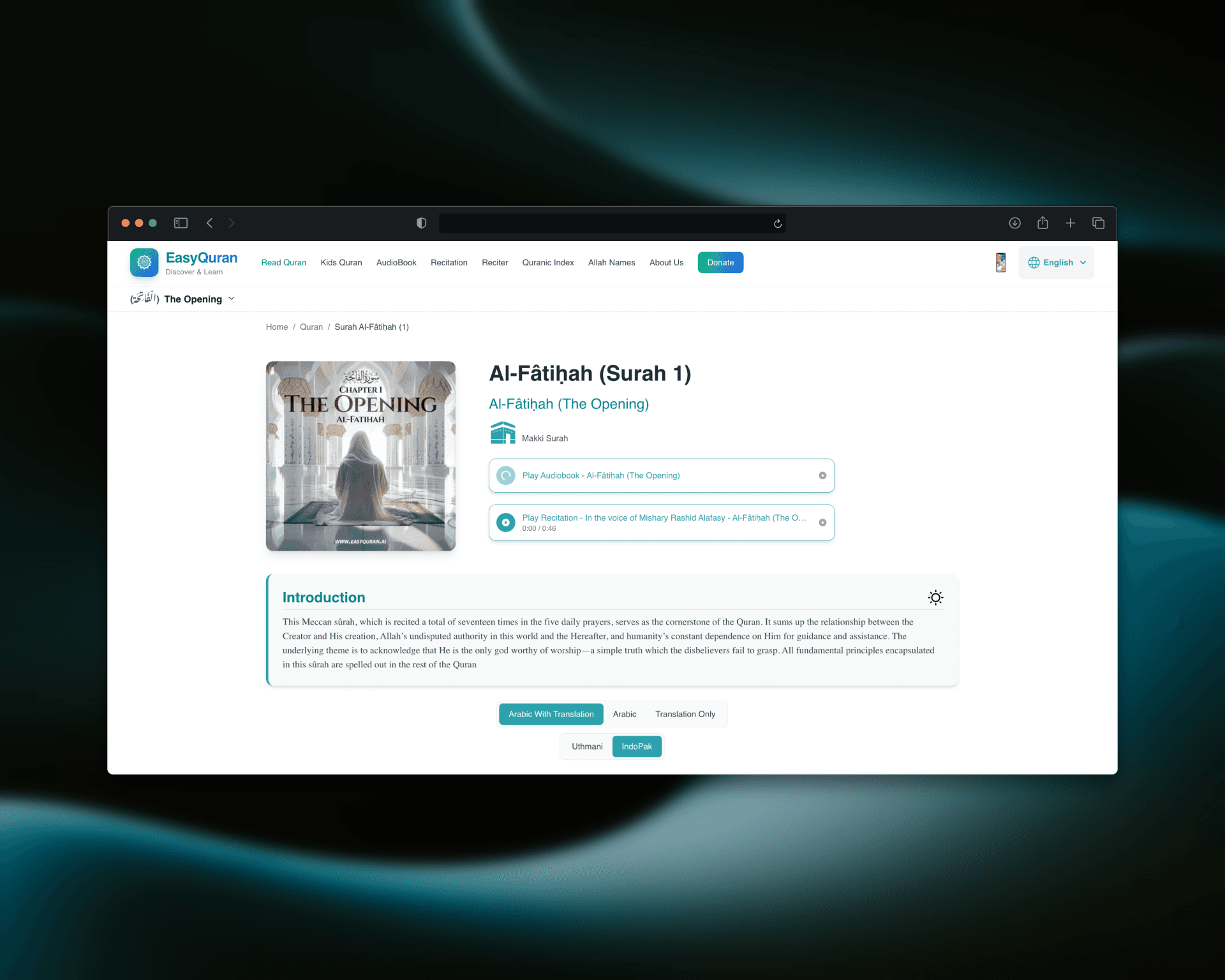 EasyQuran AI Web screenshot 2