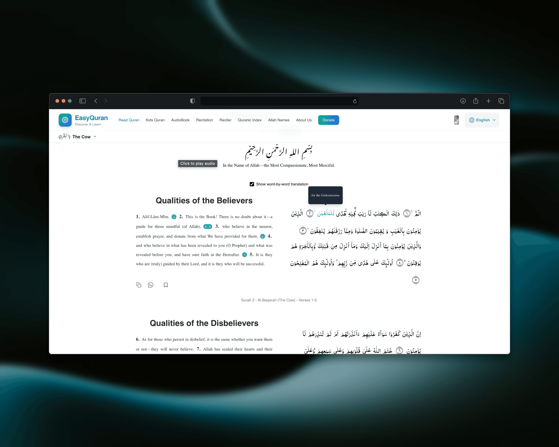 EasyQuran AI Web screenshot 3