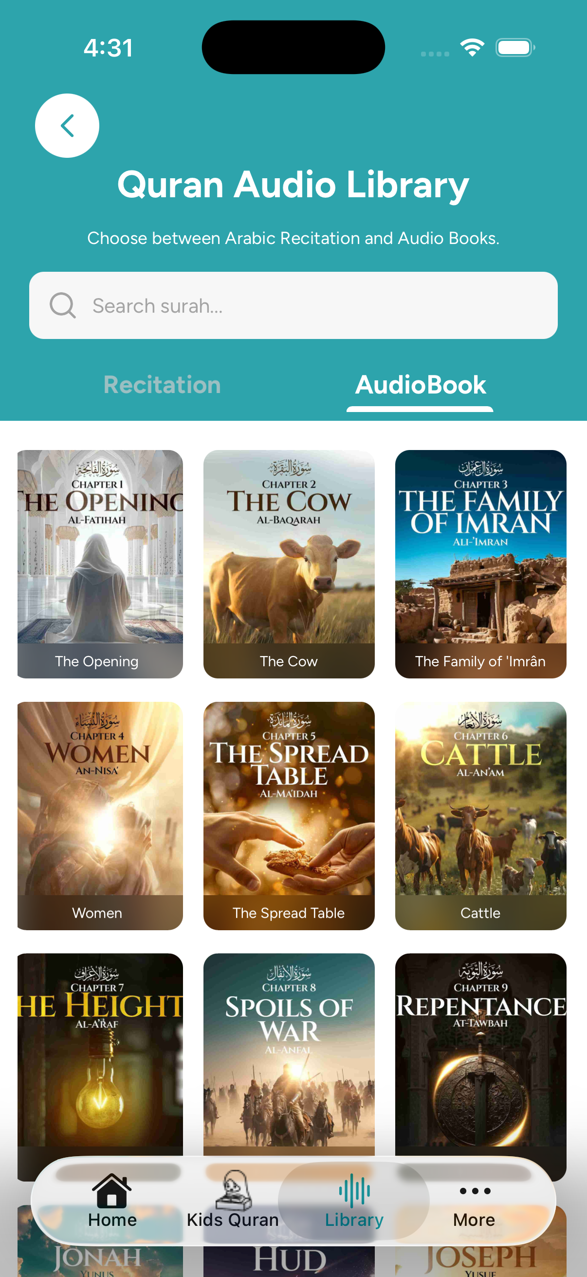 EasyQuran AI - Kids Quranic Audiobooks